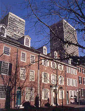 Society Hill Towers and townhouses