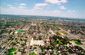 Lehigh Park Center neigborhood aerial view