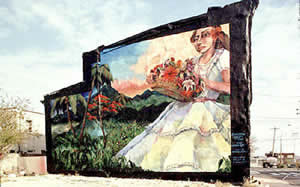Puerto Rican Woman. Mural by Michele Ortiz and Stephanie Campbell