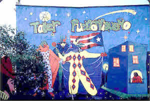 Taller Puertorriqueno.  Mural by the staff of the Mural Arts Program. 