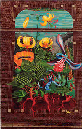 Tropicalia. Mural by Paul Santoleri and Geraldine Stanley-Hegne