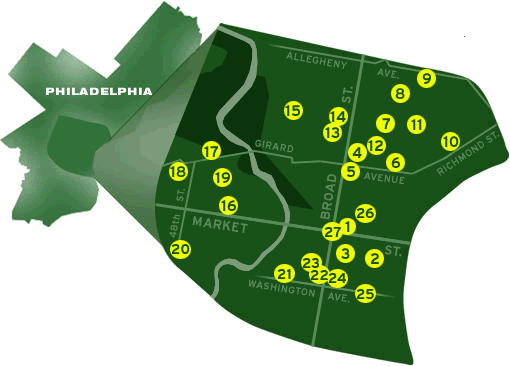 Map of Philadelphia 2011